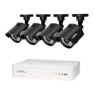 4-Channel 720p 1TB Video Surveillance System with 4 HD Bullet Cameras and 100 ft. Night Vision
