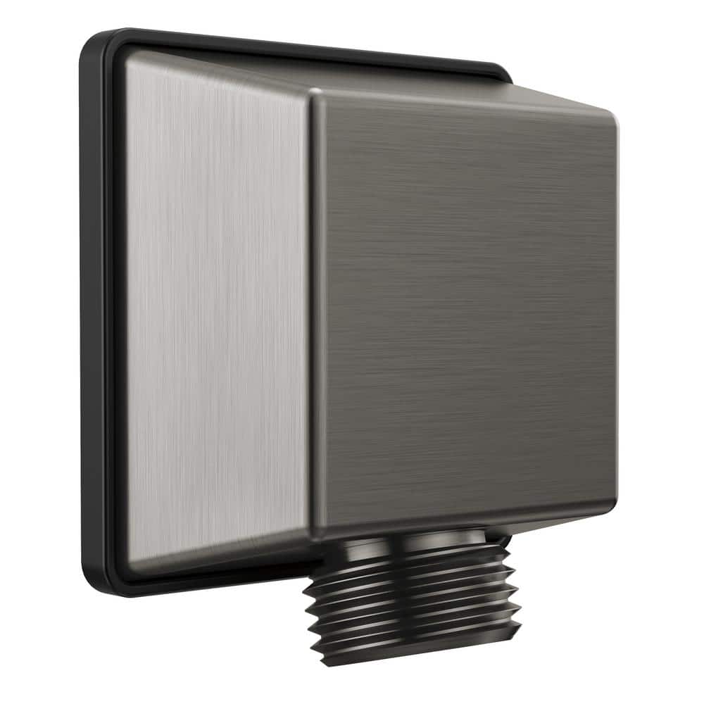 Delta Square Hand Shower Wall Elbow in Black Stainless 50570KS The