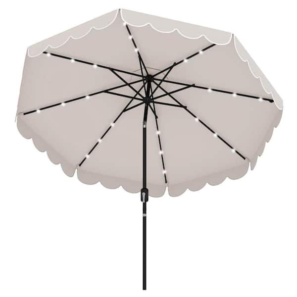 〈take〉Umbrella company #24 14.8 ft. x 8.7 ft. Steel Market Patio Umbrella Double Sided