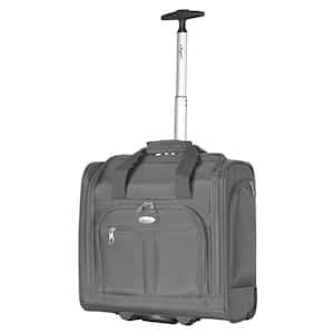 VERAGE 14 in. Navy Spinner Carry On Underseat Luggage with USB Port,  Softside Small Suitcase Compact GM17016-10SW-14-Navy - The Home Depot