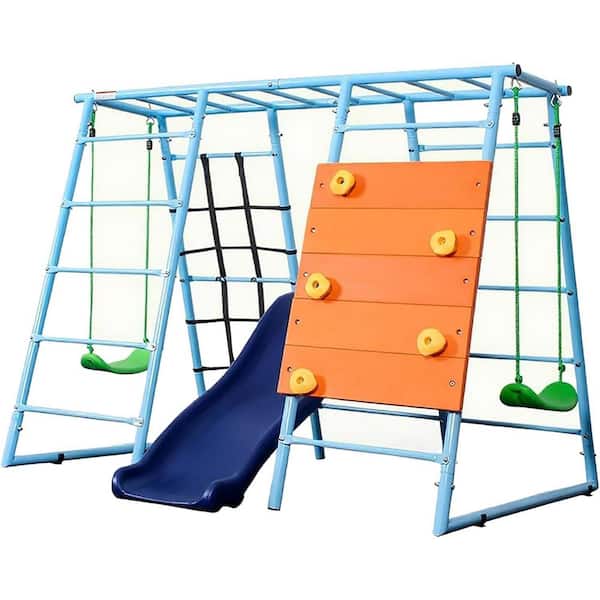 ジャングルジム 6 in 1 Indoor/Outdoor Jungle Gym Playset with Climbing Wall, Slide