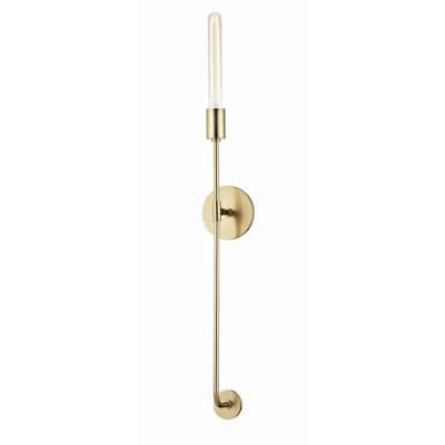 Dylan 1-Light Aged Brass Wall Sconce