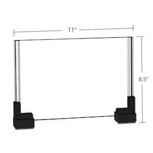 11 in. W x 8.5 in. H 2-Sided Acrylic Sign Holder with Magnetic Boots (Pack of 2)