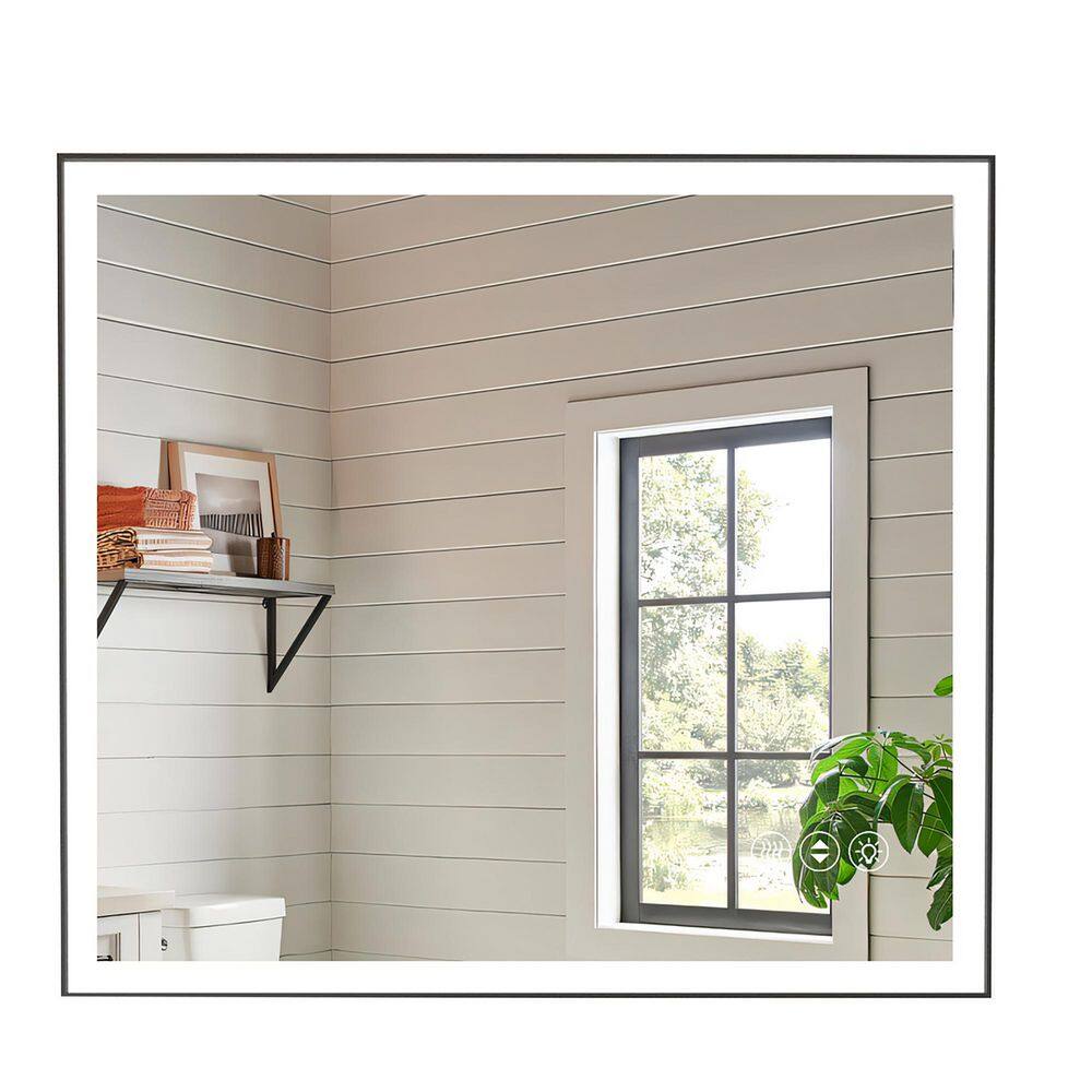 40 in. W x 36 in. H Rectangular Frameless LED Wall Bathroom Vanity Mirror with 3 Color Modes in White price history on PriceWatchPro