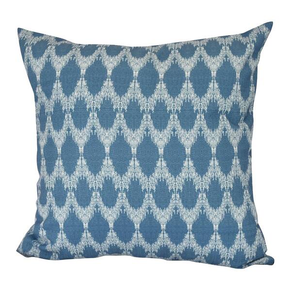 blue geometric throw