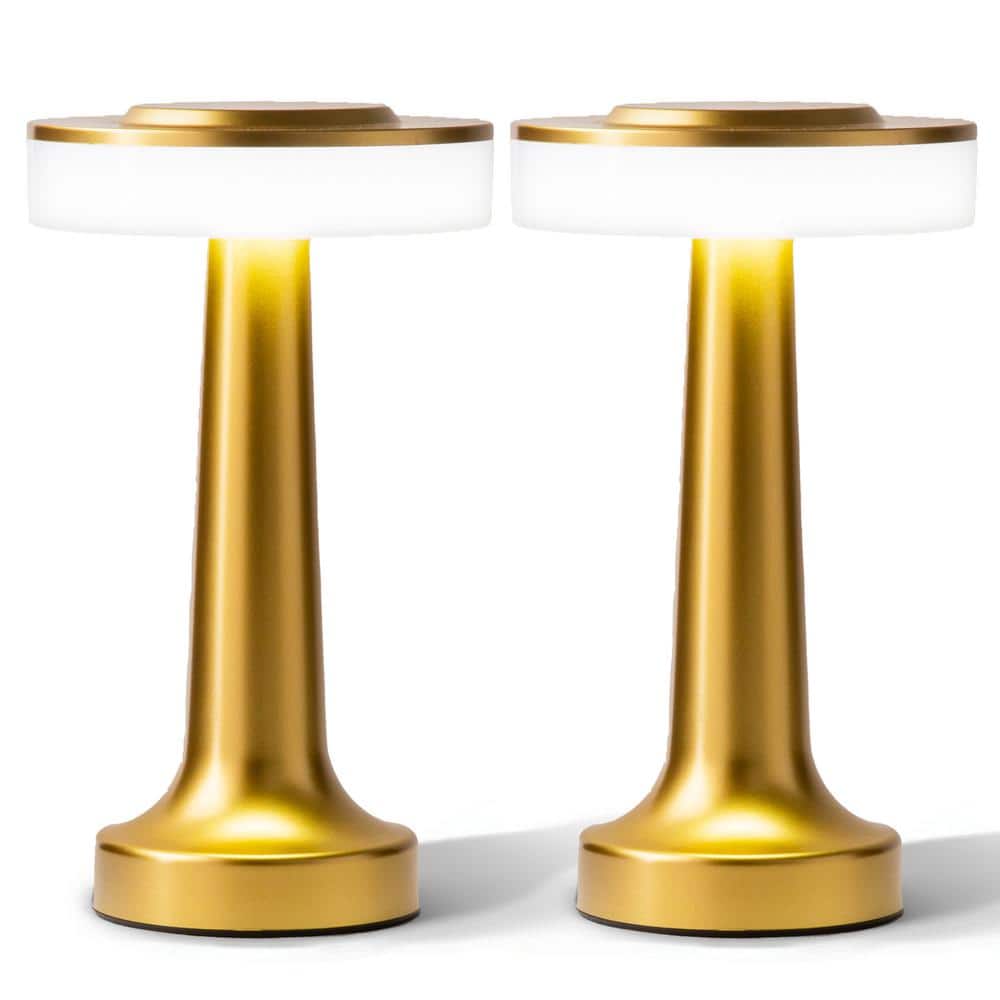 Bell + Howell The Lexington 7.7 in. Gold Modern Cordless