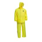 X-Large Yellow 2-Piece Safety Rain Suit
