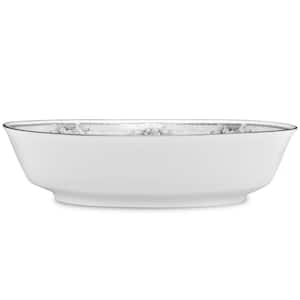 Sweet Leilani 9.75 in., 32 fl. 0z. (White) Porcelain Serving Bowl (oval)