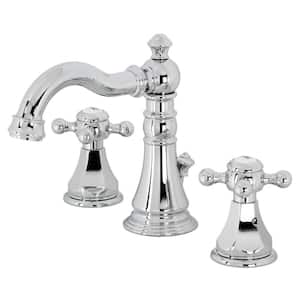 Metropolitan 2-Handle 8 in. Widespread Bathroom Faucets with Pop-Up Drain in Polished Chrome