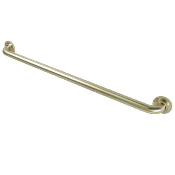 Kingston Brass Manhattan 32 in. x 1-1/4 in. Grab Bar in Brushed Brass