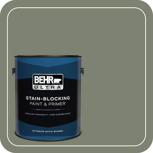 BEHR ULTRA 1 gal. #PPU11-18 Cactus Garden Satin Enamel Exterior Paint & Primer