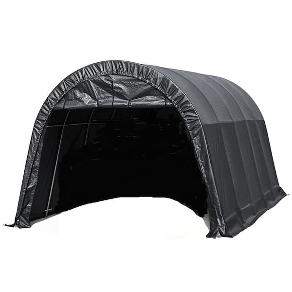 Unbranded 13 ft. x 20 ft. Portable Garage with Metal Frame, Anti-Snow Carport Storage Shelter