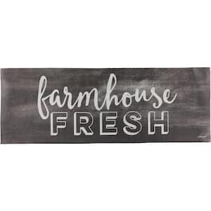 Farmhouse Fresh 19.6 in. x 55 in. Anti-Fatigue Kitchen Runner Rug Mat
