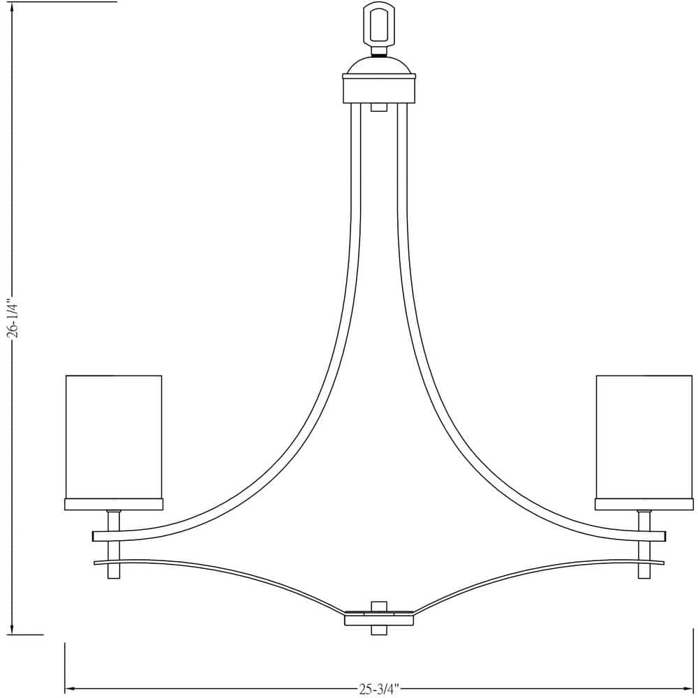 Colton Satin Nickel 5-Light Chandelier with White Opal Glass