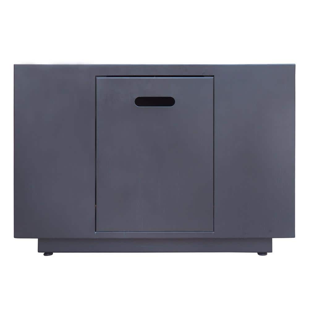 Gray Square Cast Iron Propane Gas Fire Pit Table