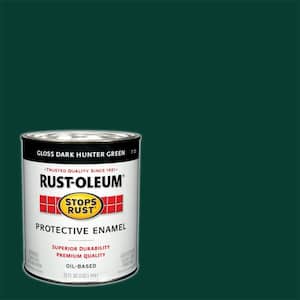 1 qt. Protective Enamel Gloss Dark Hunter Green Interior/Exterior Paint (2-Pack)