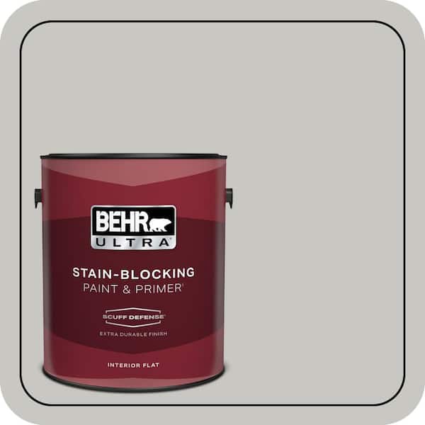 BEHR ULTRA 1 gal. #MQ2-59 Silver City Extra Durable Flat Interior Paint & Primer