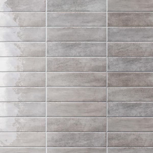 Tribeca Studio Grey Whisper 2 in. x 10 in. Porcelain Wall Tile (5.38 sq. ft./Case))