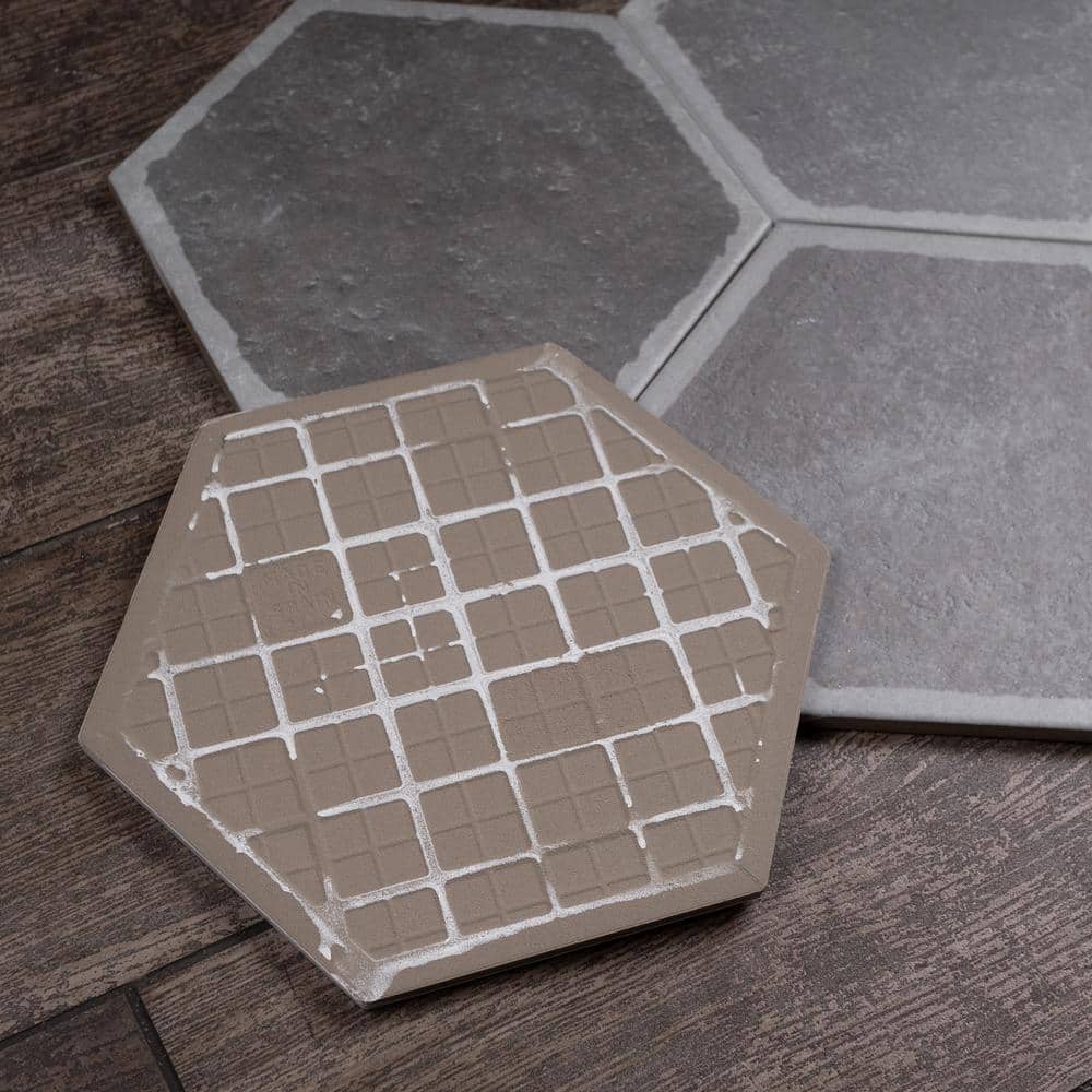 Décor Grafito Hexagon Porcelain Floor and Wall Tile