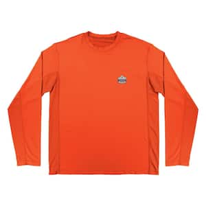 Ergodyne Chill-Its 6689 Men's XL, Orange Cooling Long Sleeve Shirt