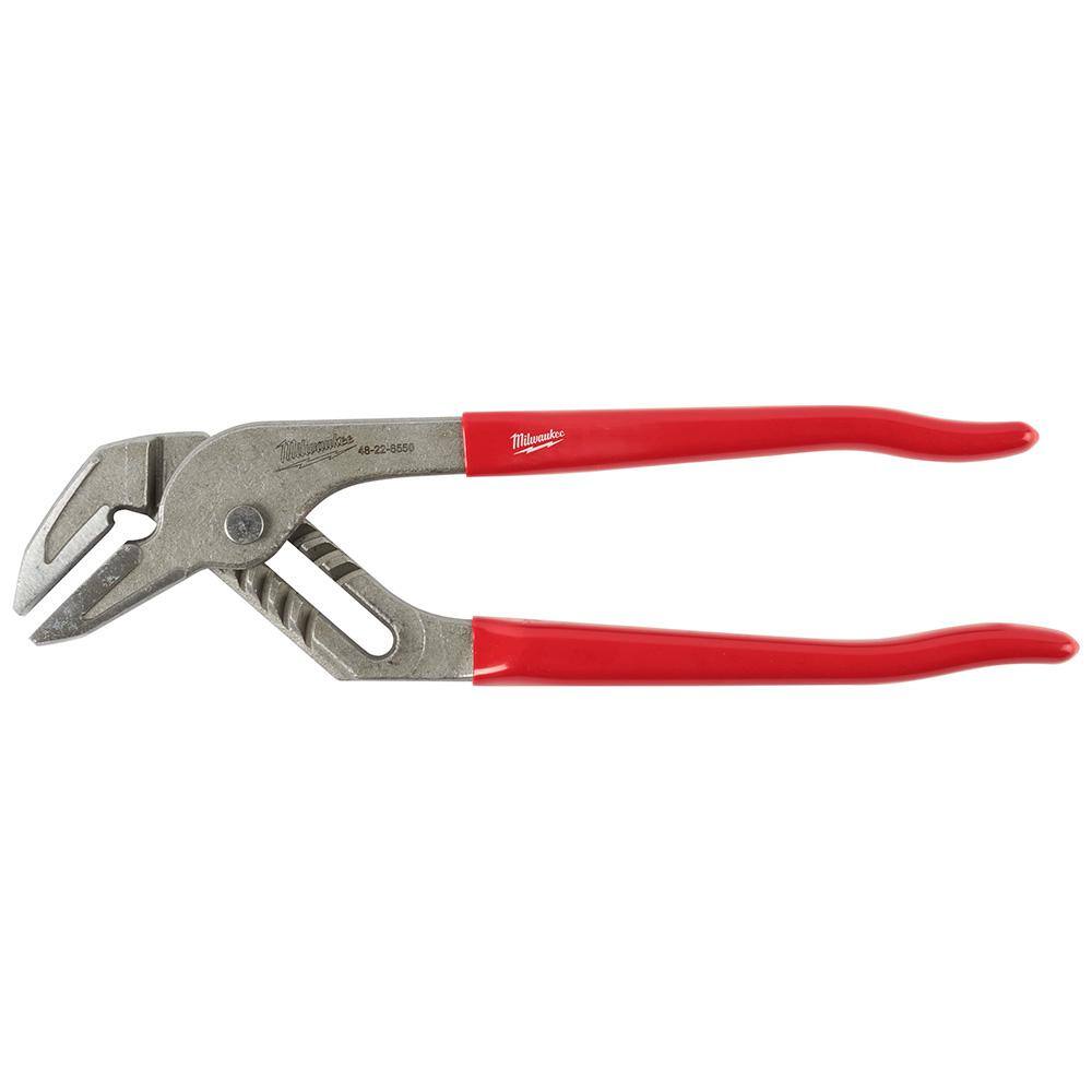 Milwaukee 10 in. Dipped Grip Smooth Jaw Pliers 48-22-6550 - The