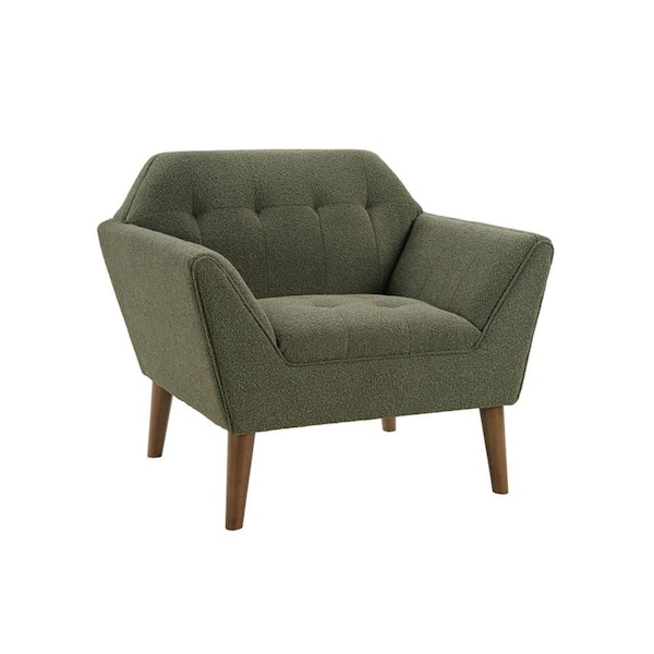 Newport Green Tufted Lounge Arm Chair