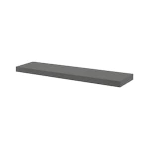 BIG BOY 45.3 in. x 9.8 in. x 2 in. Grey MDF Floating Decorative Wall Shelf with Brackets