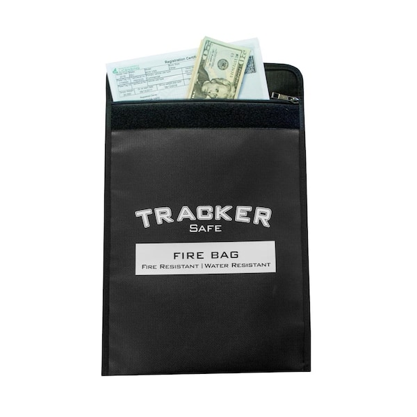 Tracker Safe 15 in. x 11 in. x .5 in. Fire and Water Resistant Bag for Security Safes - Medium
