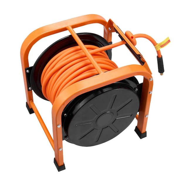 Retractable Air Hose Reel, Auto Rewind Air-Compressor Hoses Reel, 3/8 In. x 100 FT. PVC Air Hose Max 300 PSI 2025 Update