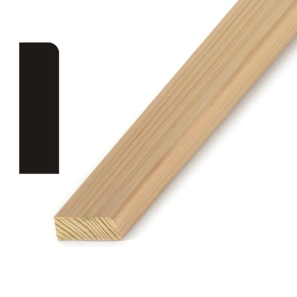 Kelleher Round Edge 3/8 in. x 1-1/4 in. Pine Stop Moulding