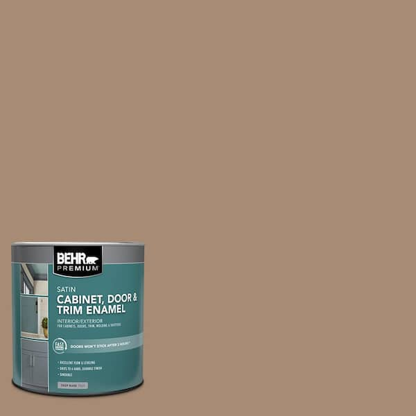 BEHR PREMIUM 1 Qt. #N240-5 Rodeo Tan Satin Enamel Interior/Exterior ...