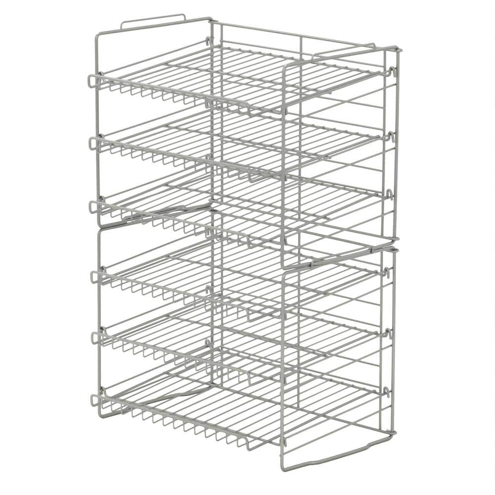 Atlantic Gravity-Fed Compact Double Canrack – Kitchen Organizer, Durable  Steel Construction, Stackable or Side-by-Side, PN in Silver