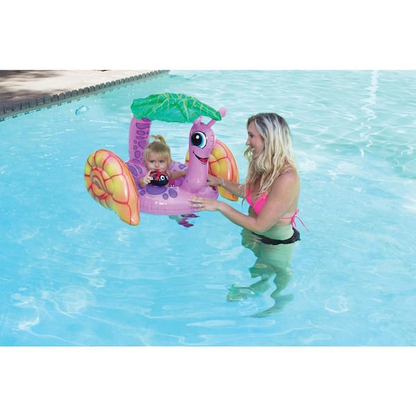 81562 Details about   Poolmaster Learn to Swim Snail Baby Rider Swimming Pool Float 