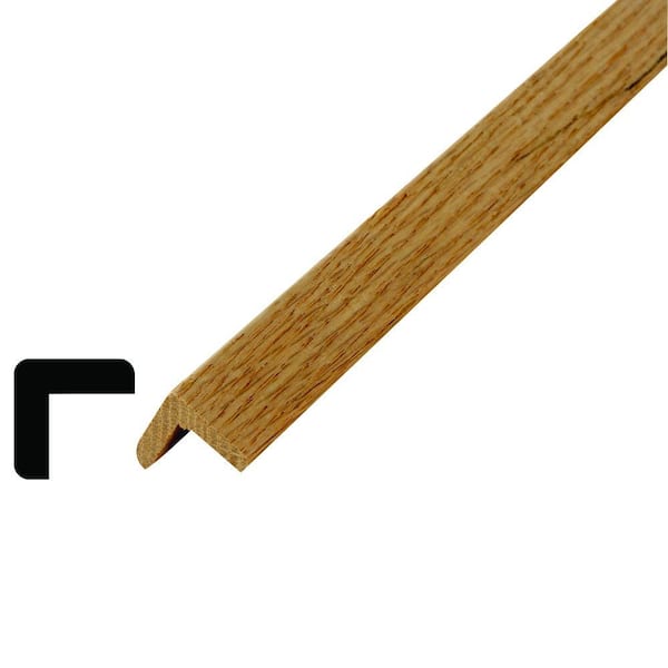 LWM205 1 in. x 1 in. Oak Outside Corner Moulding