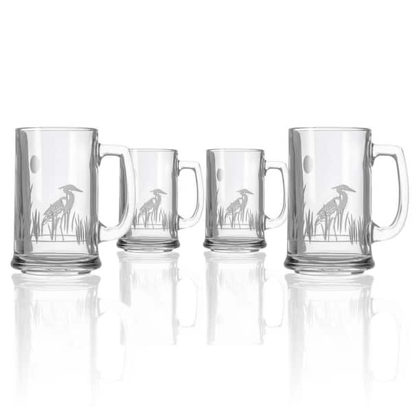 Rolf Glass Heron 16 oz. Beer Mug (Set of 4)