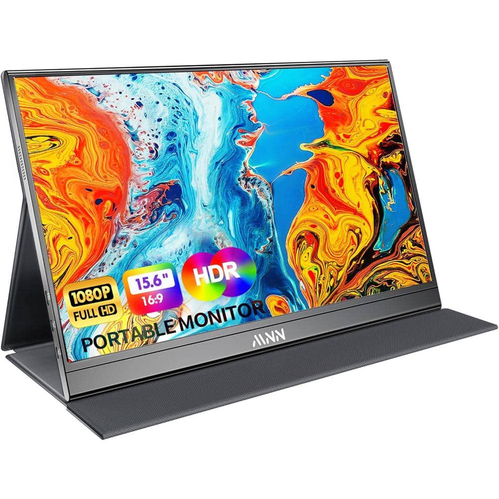Lukyamzn 15.6 in. Portable Monitor HDMI Gaming UltraSlim IPS Display