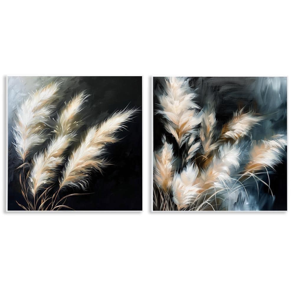 Windblown Wheat Sprigs by Raymond Powers 2-Pieces Unframed Nature Graphic Art Print 12 in. x 12 in. price history on PriceWatchPro