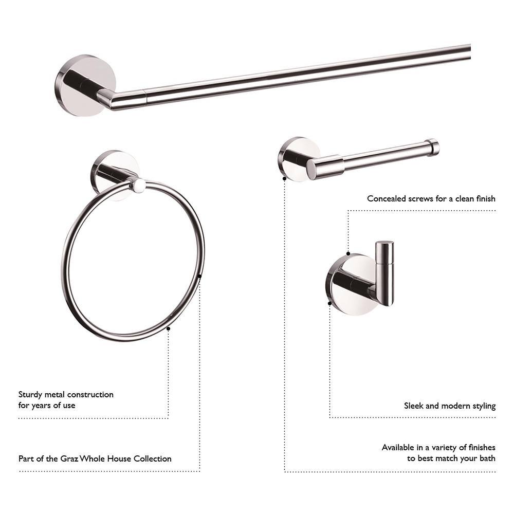 Satin Nickel Modern Single Post Toilet Paper Holder