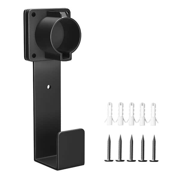 Universal J1772 EV Charger Holder with Nozzle Holster Dock and J-Hook for Wall-Mount Electric Vehicle Charging