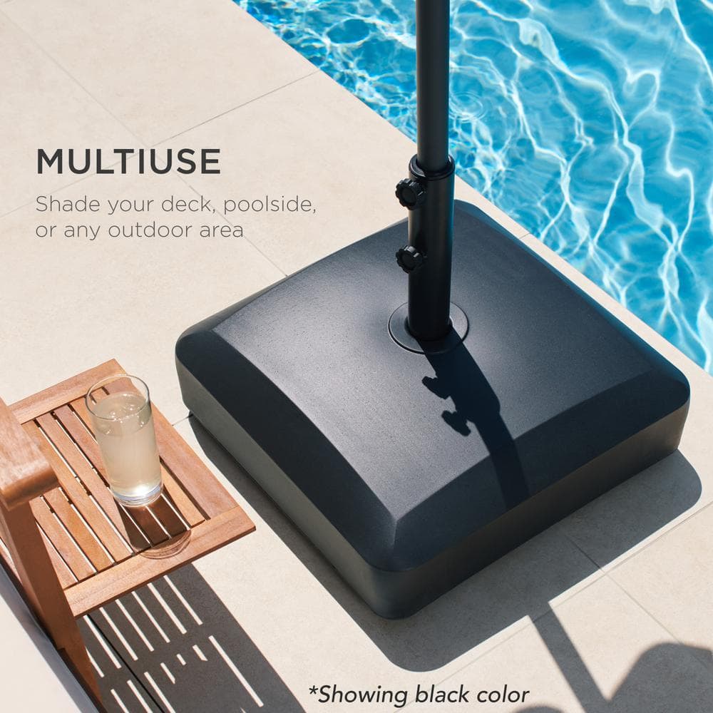 Bronze Heavy Duty Mobile Umbrella Base with Wheels