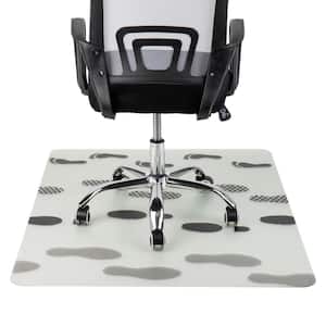 Clear with Black Art 35.25 in. x 47.25 in. Polycarbonate Office Chair Mat for Carpet