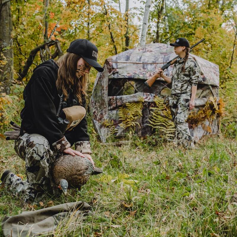 OX 5 3 Person Pop-Up Hunting Blind Backwoods in Camo