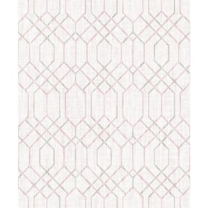 Lyla Pink Trellis Strippable Wallpaper (Covers 57.8 sq. ft.)