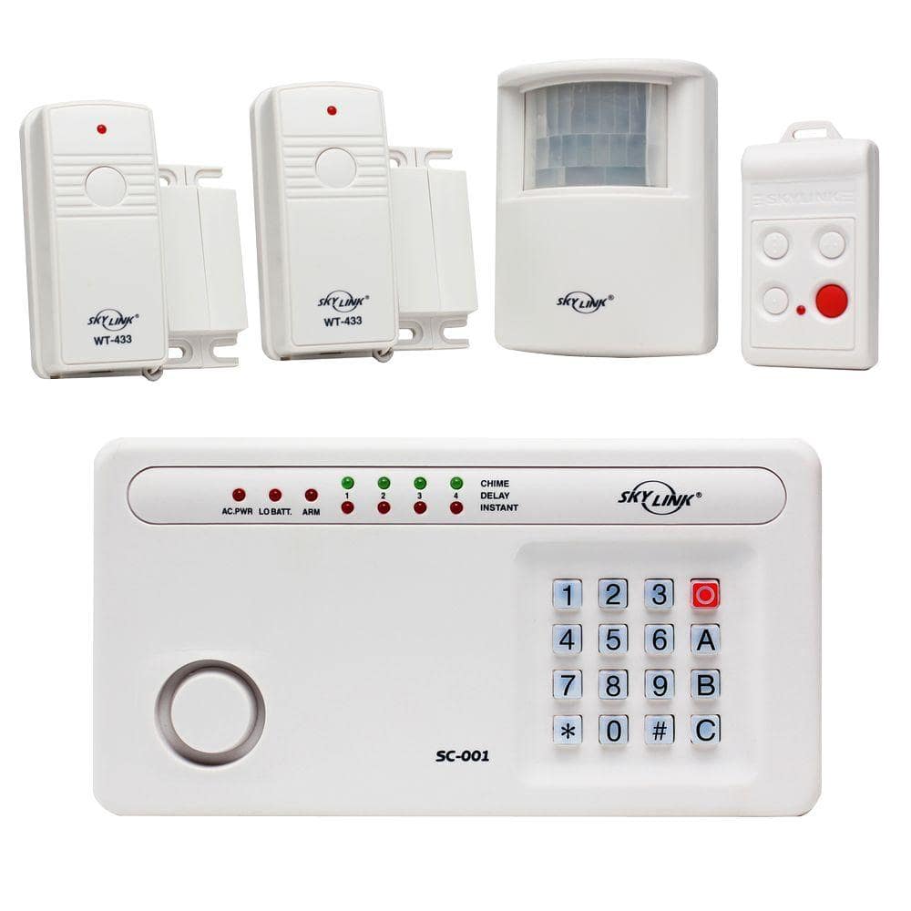SkyLink Wireless Security System Alarm Kit SC-100 Security System The  Home Depot