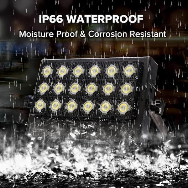 CE and ROHS Certified Outdoor Security Lights Garden Landscape Super Bright 110V OPONG CH01 Cold White floodlight 10000LUMEN 6000-6500K LED Flood Light CHUNNUAN IP65 Waterproof 100W