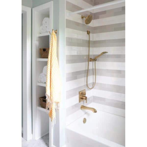 Delta Gold 1-Spray Patterns 1.75 GPM 6.13 in. Wall Mount Fixed
