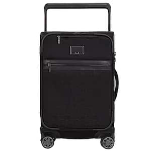 22 in. Black Rolling Softcase Carry-On with 360° 8-Wheel Trolley System