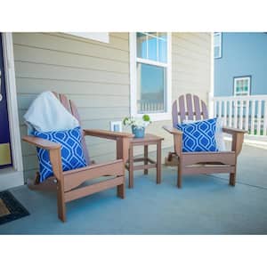 Icon Teak Plastic Folding Adirondack Chair