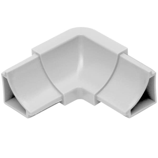 Schluter Dilex-HKW Classic Grey 1 in. x 2 in. PVC 2-Way Inside Corner
