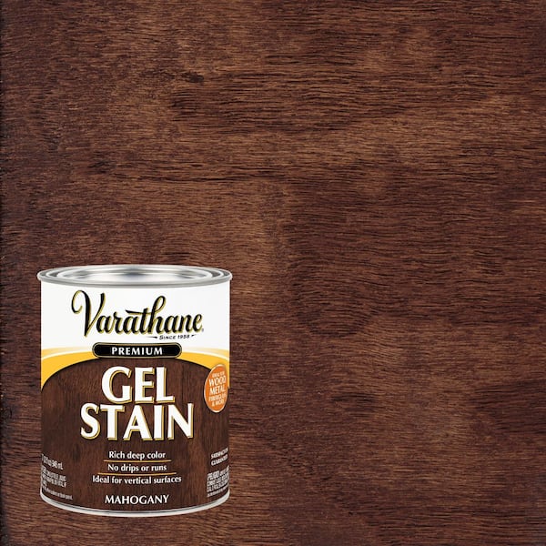 Varathane 1 Quart Mahogany Semi-Transparent Interior Wood Gel Stain